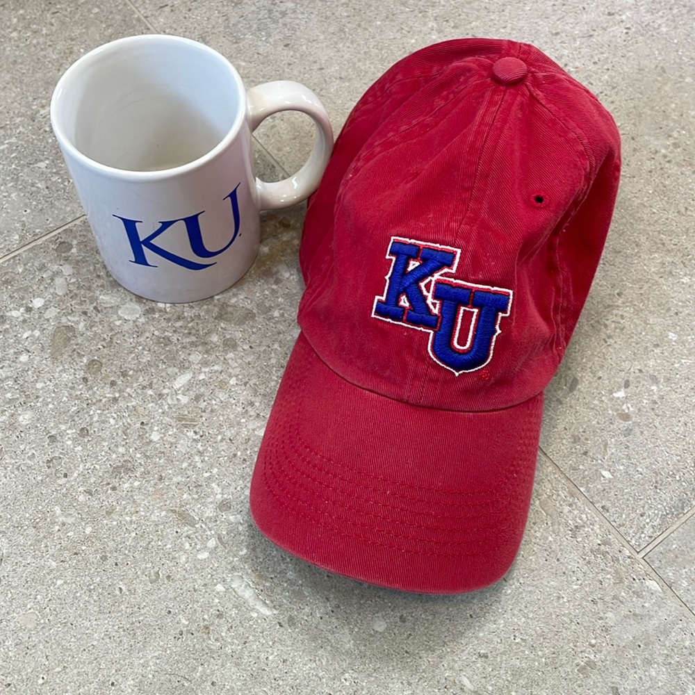 Kansas Jayhawks Red Baseball Hat Women’s size Small